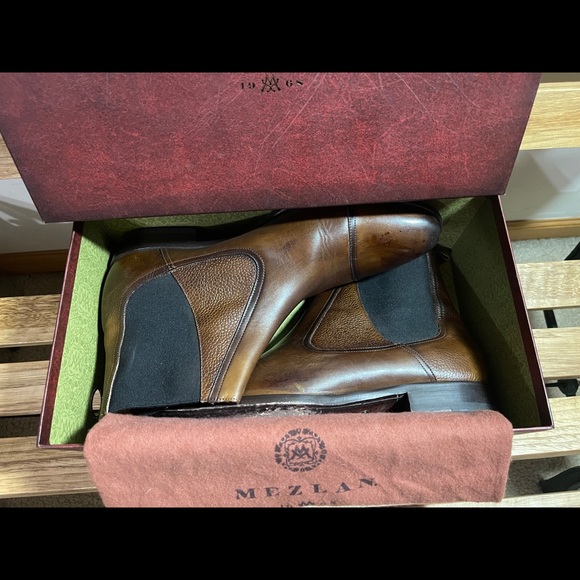 Mezlan Higgins Boots nearly new with box and dust bags Brown / Cognac Size 10 - Picture 2 of 7